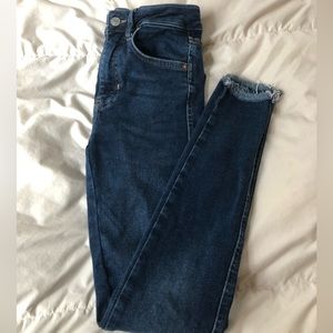 Free People Fringe Skinny Jeans